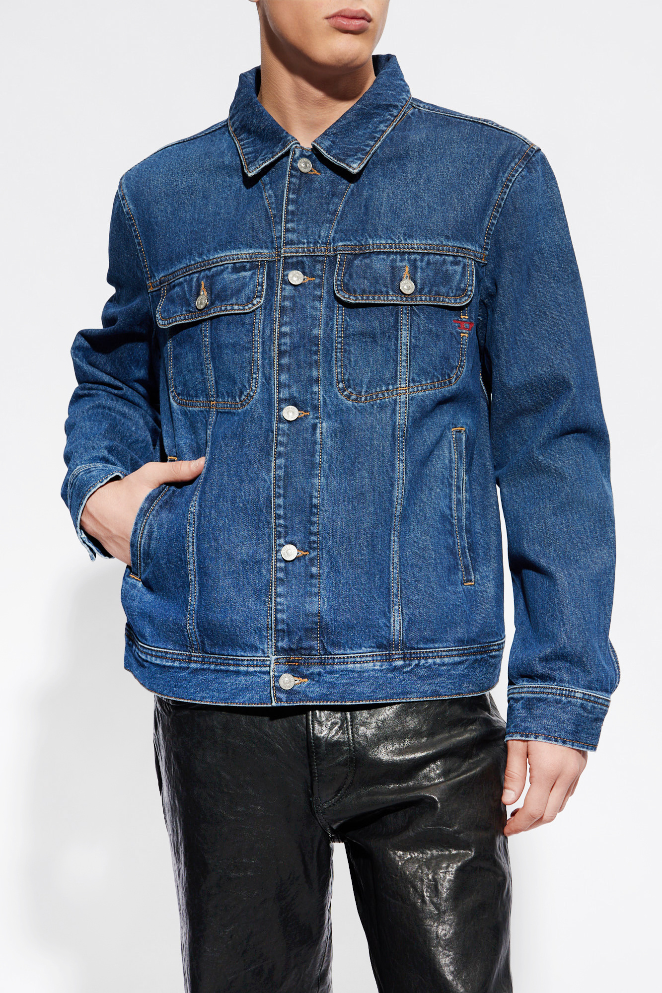 Diesel sherpa denim on sale jacket